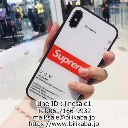 supreme iphoneX ケース ins風