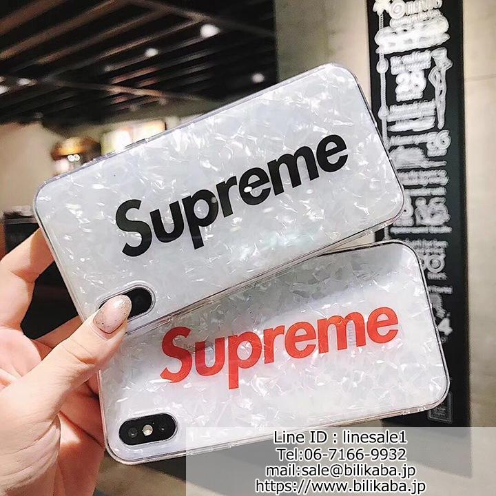 Supreme iphone8plusケース シンプル 透明