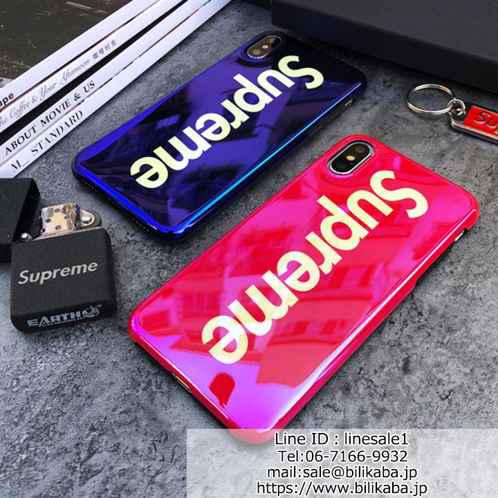 Supreme iphone8plus携帯ケース ツヤ感