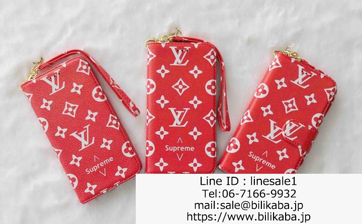 supreme lv iphoneケース手帳型