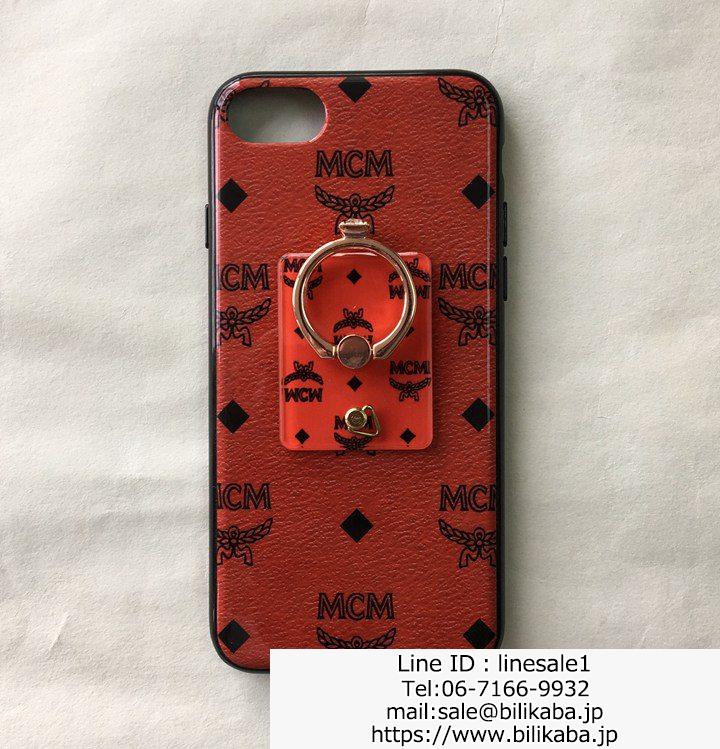 MCM柄 iphone8ケース 韓国芸能人愛用