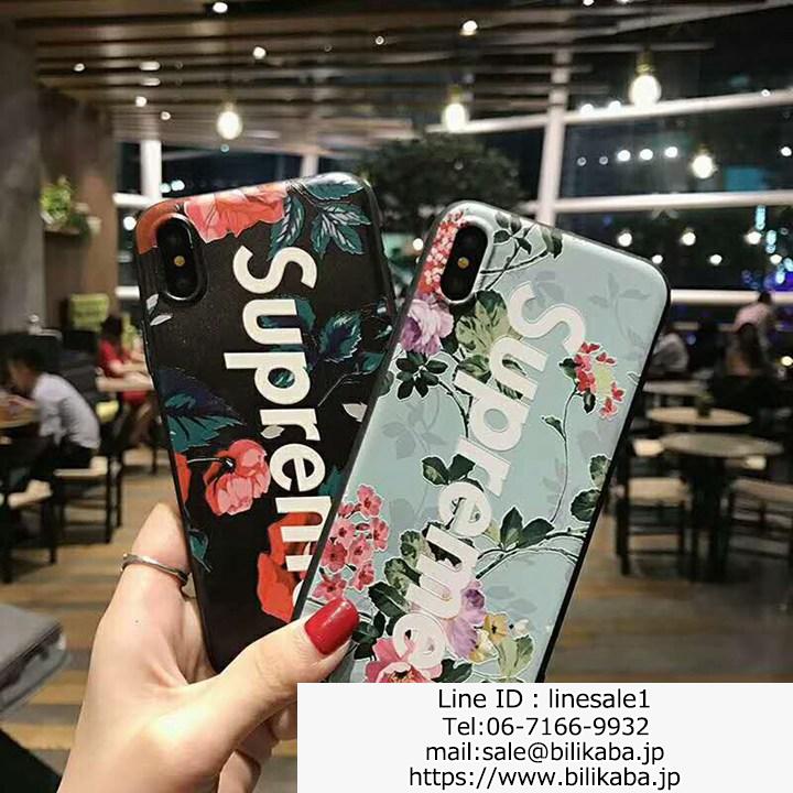 supreme iphone7plusケース可愛い花柄