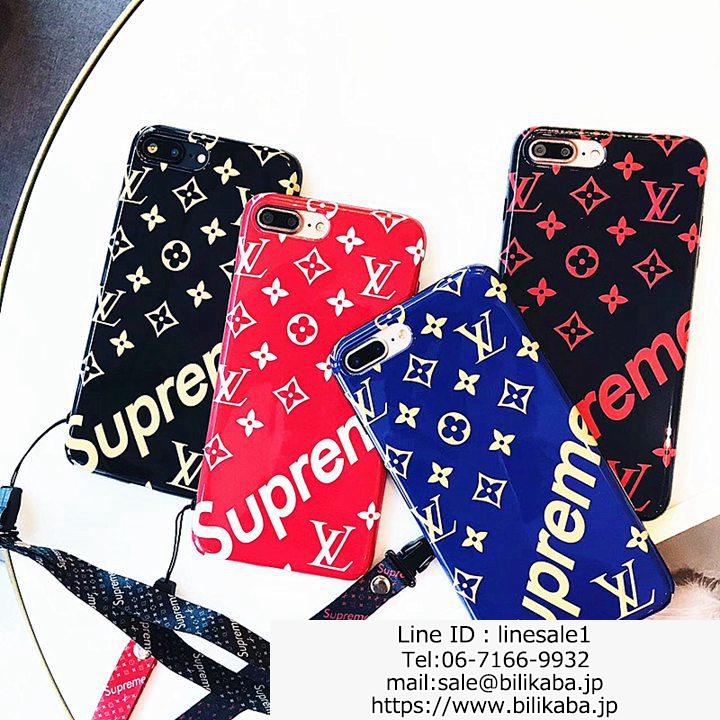 アイフォン8プラスケース supreme lv