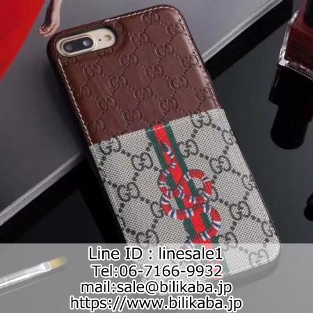 gucci iphoneXケース 層化デザイン レザー