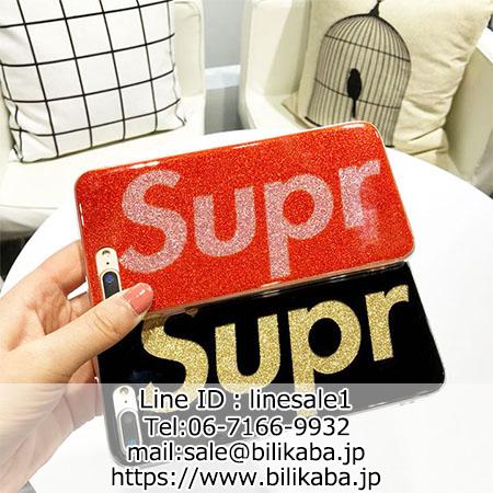 Supreme iphonexケース キラキラ