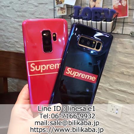 supreme galaxy s9plusケース シンプル