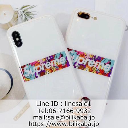 supreme iphone xs maxケース 背面ガラス