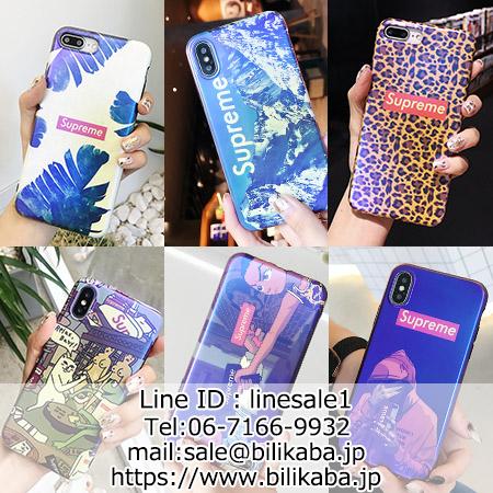 シュプリーム iphoneXSケース 光沢感