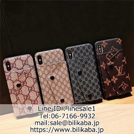 iPhoneXS MAXケース 財布付き グッチ LV