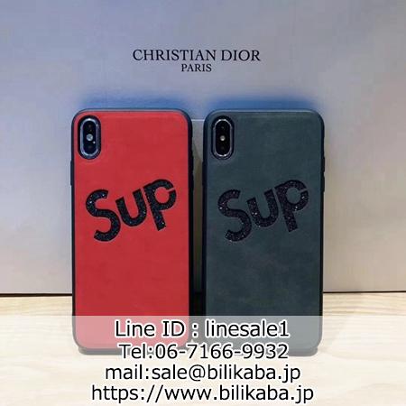 シュプリーム iphonexs カバー キラキラ