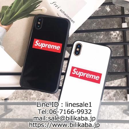 supreme iphonexs max ケース 背面ガラス