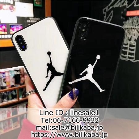 運動 Jordan iphonexs max ケース 鏡面ガラス