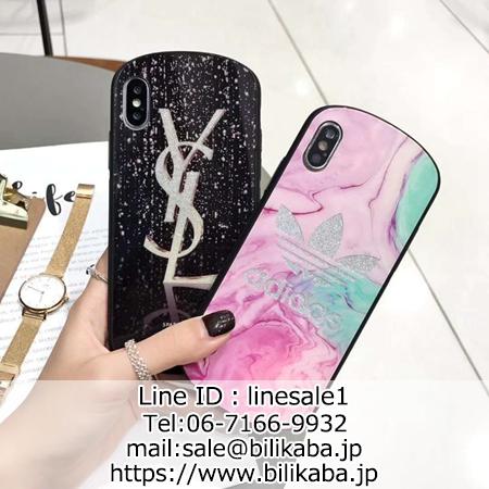 アディオス ysl iphone xs maxケース ガラス