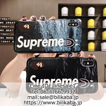 シュプリーム Aape コラボ iphonexs xr xs maxケース