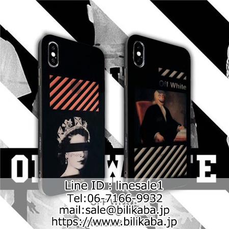 off white iphonexs maxケース パロディ風