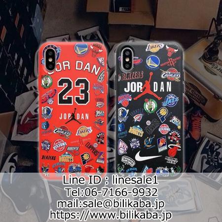 ジョーダンiPhoneXS/Xs maxケース NBA 欧米型 落書き 携帯ケース