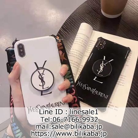 YSL 四角保護 iPhone1/xs maxケース 斜め掛け可能