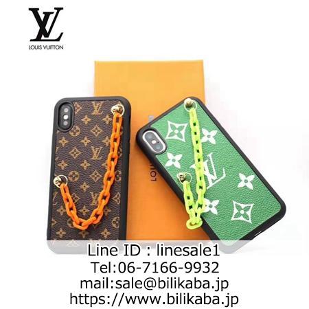 LV 多彩 モノグラム iphoneケース チェーン付き