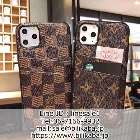 背面ポケットカード収納 LV スマホケース