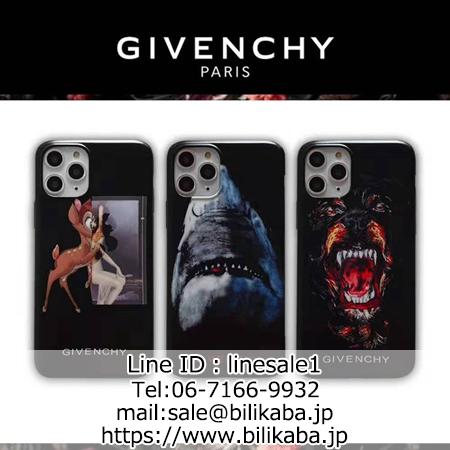 Givenchy 黒ブランド柄落書きつや消しケース