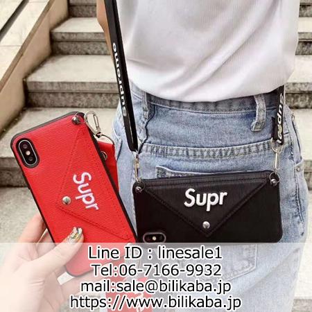 Supreme カード小銭入れ肩掛け可能 携帯ケース