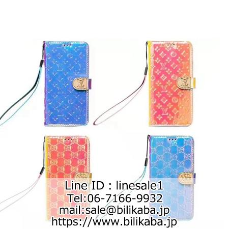 lv gucci ツヤ感ステキ puレザー iphone11手帳カバー