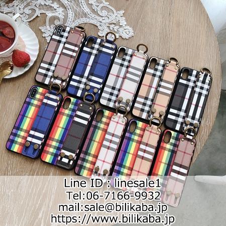 Burberry 持ちベルト付き iphone11 xsmaxケース