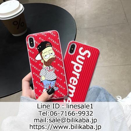 Supreme iphone11 pro maxケース シンプソンズ