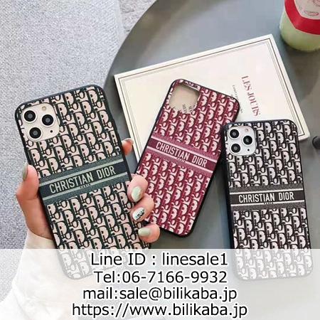Dior ログ総柄刺繍入り iphone11 pro maxケース