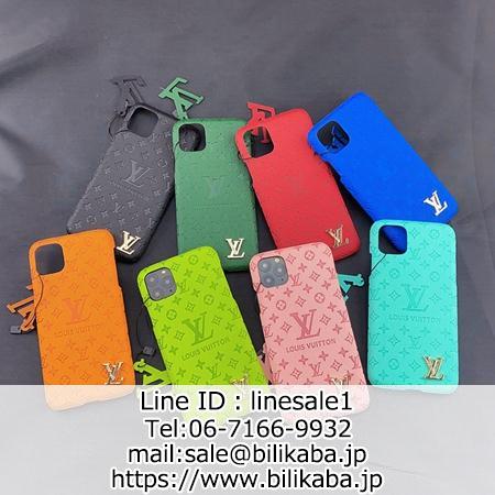 【在庫あり】ルイ・ヴィトン iPhone12pro/12pro maxケース Louis Vuitton エンボス加工 型押し アイフォン12/12miniスマホケース LV金具ロゴ付き iphone11proカバー  モノグラム柄 iphone11携帯ケース ビジネス風