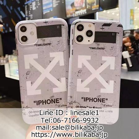 オフホワイト グレー矢印柄 iphone11 pro maxソフトカバー