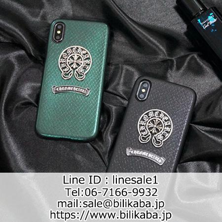 Chrome Hearts iphonex xr xsmaxケース 革製高級感