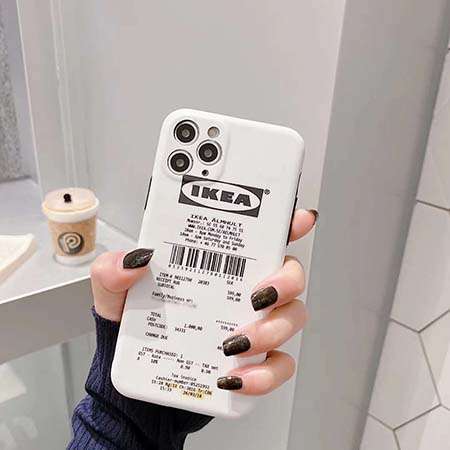 IKEA おしゃれ アイフォン12 12pro 12max 12pro amxスマホケース  英字プリント 側面ロゴ iphone11 11pro携帯カバー ミニマリスト シンプル風  ソフト XRケース セレブ愛用