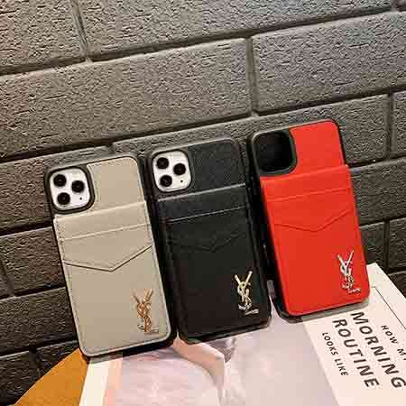 【在庫あり】イヴサンローラン YSL 手帳型  iPhone12ケース お洒落 本革製品 手触り良い 保護性良いiphone12proスマホケース パロディ風iphone12miniケース 芸能人愛用 送料無料