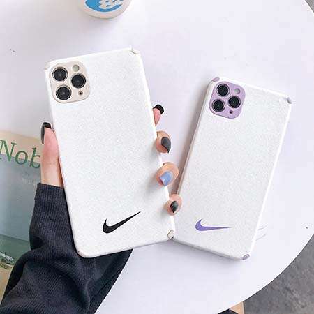 ナイキ NIKE ブランド iphone12ケース 革触感 TPU iphone12 max ケース アイホン12 スマホカバー シンプル