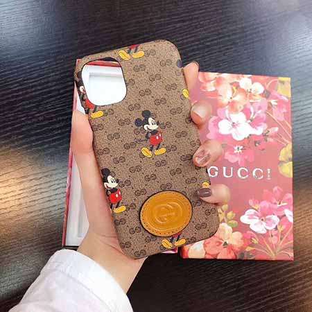 芸能人愛用 GUCCI ミッキーマウス柄 可愛い iPhone12ケース 手触り良い iphone12mini 定番柄 グッチ iphone12proスマホケース 送料無料 代金引換