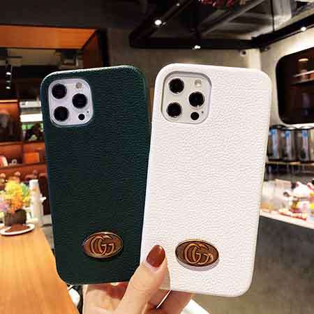 iphone12プロマックススマホケース金具ロゴ付きgucci