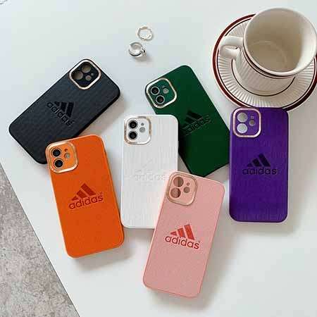 AdidasiPhone 13スマホケース高質革貼
