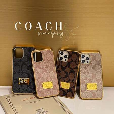 iphone12/12 miniスマホケースcoachハイブランド