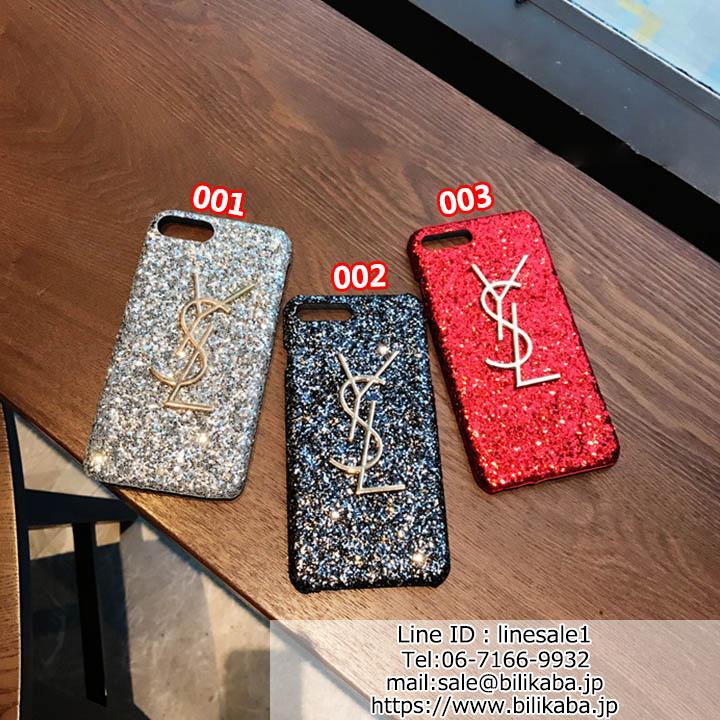 ysl iPhoneXケース キラキラ