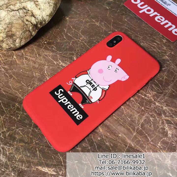 supreme iphone8plusカバー pepaa pig