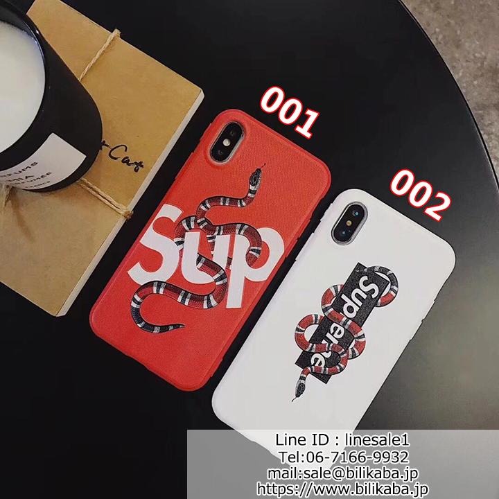 supreme iPhoneX ケース ヘビモチーフ