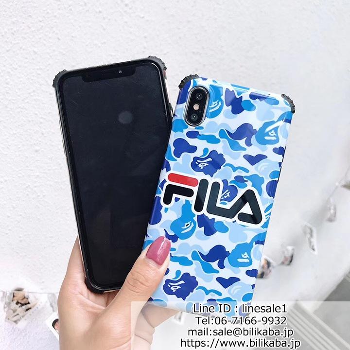 iphone8plusカバー fila 迷彩柄