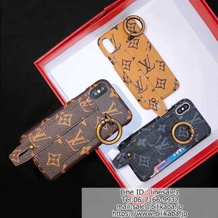 lv iphone8plusカバー ベルト付き