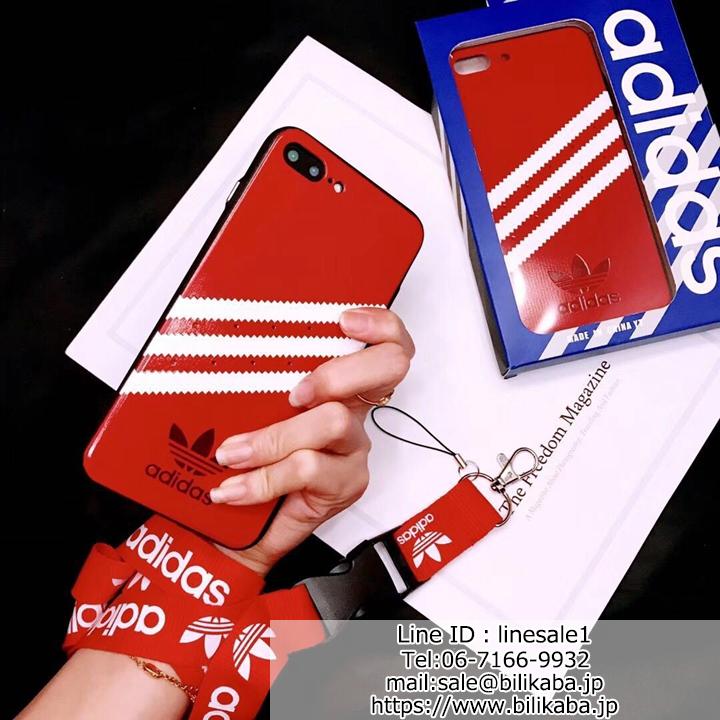 iphone8plusペアケース アディダス シンプル