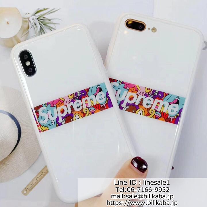 supreme 背面ガラス iphonexケース