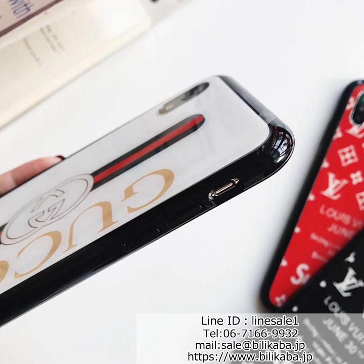 LV シュプリーム iphonexs maxケース 強化ガラス背面