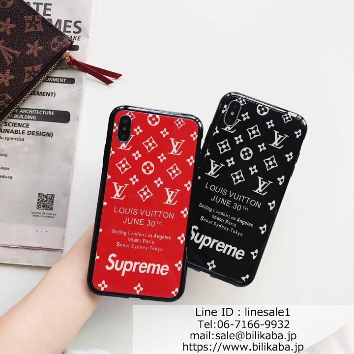 ルイヴィトン supreme iphone8plus携帯ケース モノグラム柄