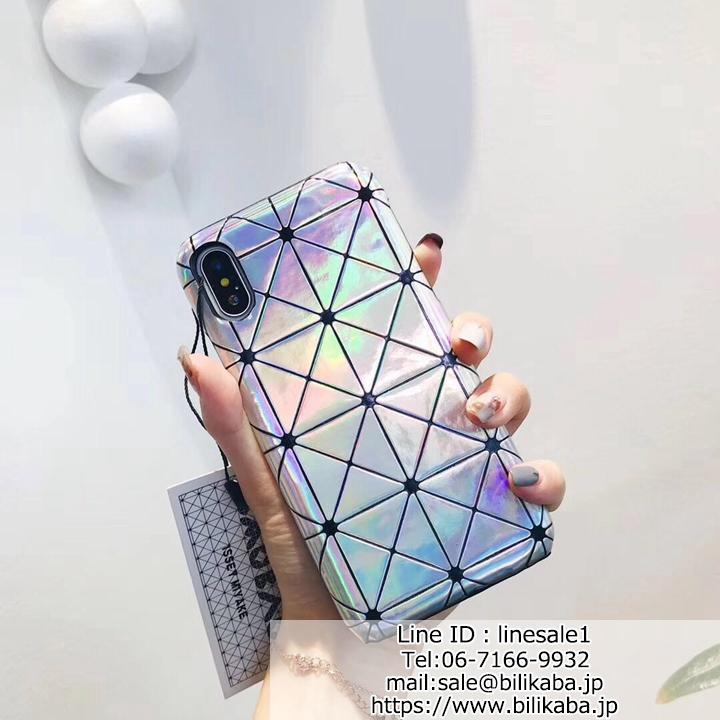 issey miyake iPhone XR 革カバー カラフル