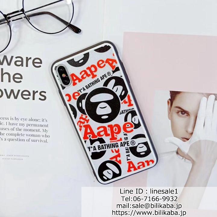 aape iphone 7plus フルカバー ネット有名人愛用